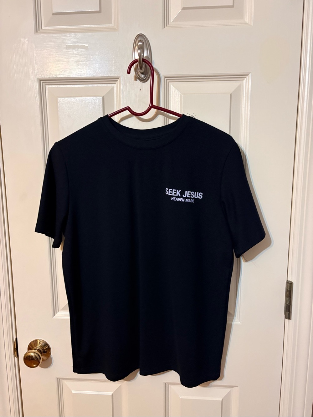 Seek Jesus Black Short-Sleeve Graphic Tee